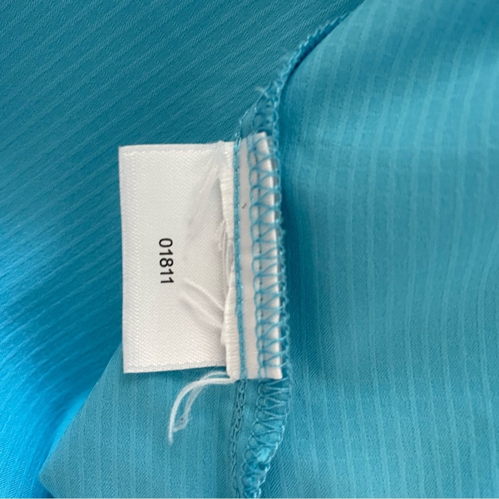 Columbia light blue Long Sleeve Women's Top button‎ up Omni shade - Picture 6 of 7